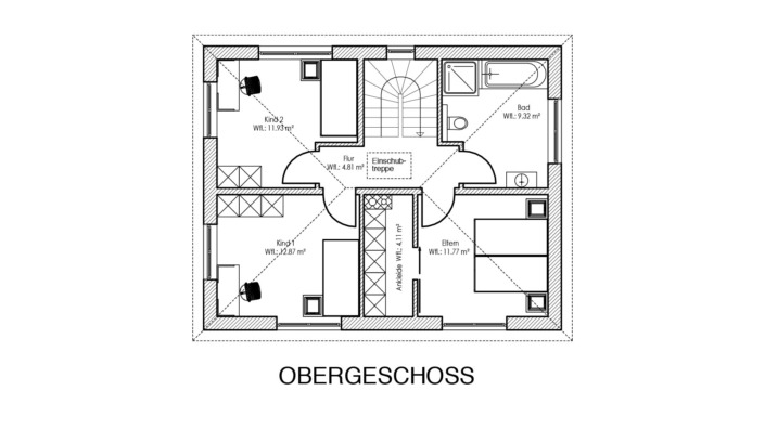 Einfamilienhaus mit 111 qm Grundriss
