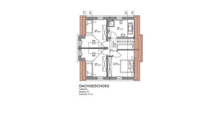 Einfamilienhaus mit 121 qm GR Dachgeschoss